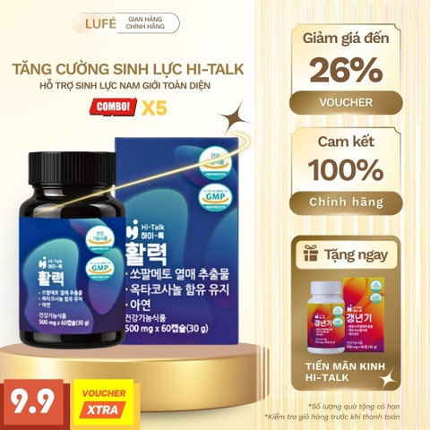 TPCN TĂNG CƯỜNG SINH LỰC HI-TALK 활력 CAO CẤP (5 HỘP)