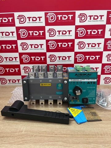 Bộ chuyển nguồn tự động Aisikai 4P 160A mã SKT1-160A/4P/X/CK