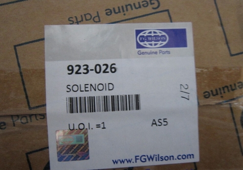 Van điện từ FG Wilson 24VDC mã 923-026 (Solenoid )