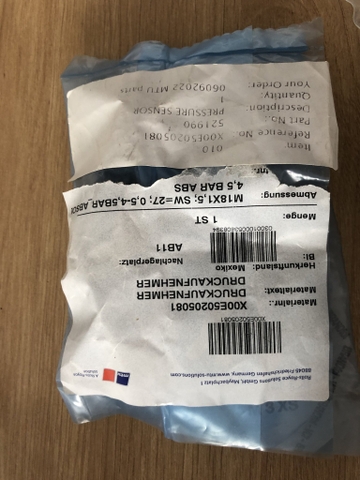 Cảm biến áp suất MTU X00E50214093