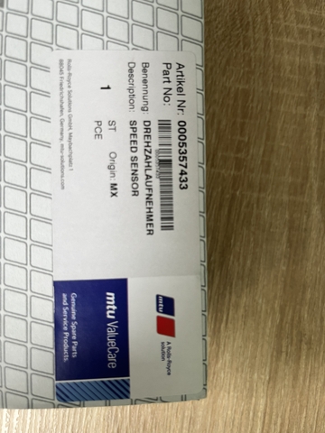 Cảm biến tốc độ MTU 0005357433