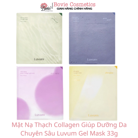 Mặt Nạ Thạch Collagen Giúp Dưỡng Da Chuyên Sâu Luvum Gel Mask 33g