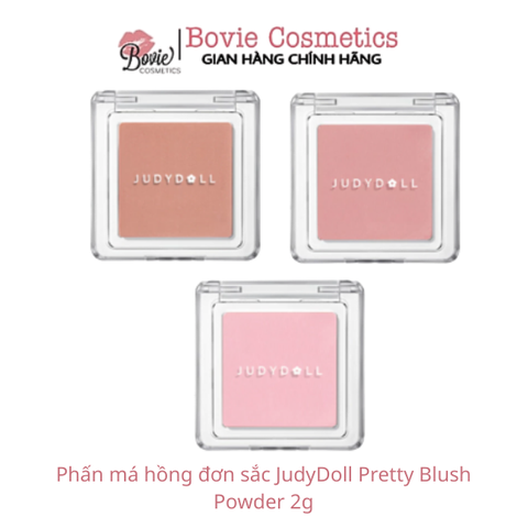 Phấn má hồng đơn sắc JudyDoll Pretty Blush Powder 2g
