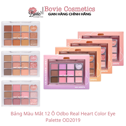 Bảng Màu Mắt 12 Ô Odbo Real Heart Color Eye Palette OD2019