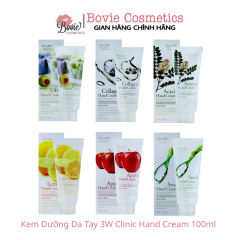 Kem Dưỡng Da Tay 3W Clinic Hand Cream 100ml
