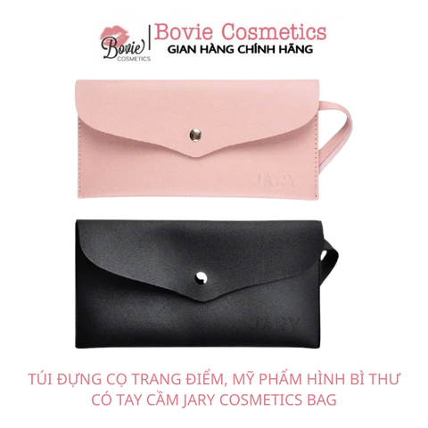 TÚI ĐỰNG CỌ TRANG ĐIỂM, MỸ PHẨM HÌNH BÌ THƯ CÓ TAY CẦM JARY COSMETICS BAG