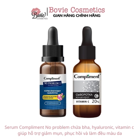 Serum Compliment No Problem Tinh Chất Dưỡng Da Cấp Ẩm, Giảm Mụn, Mờ Thâm