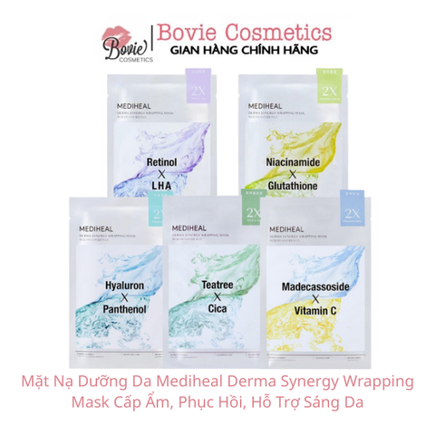 Mặt Nạ Dưỡng Da Mediheal Derma Synergy Wrapping Mask Cấp Ẩm, Phục Hồi, Hỗ Trợ Sáng Da