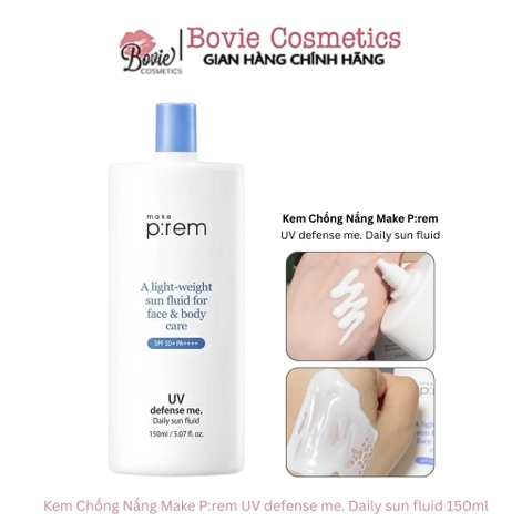Kem Chống Nắng Make P:rem UV Defense Me Daily Sun Fluid SPF 50+ PA++++ 150ml