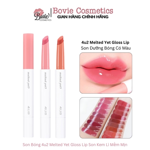 Son Dưỡng Bóng 4u2 Melted Yet Gloss Lip Son Kem Lì Mềm Mịn