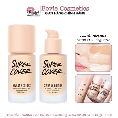 Kem Nền SIVANNA Kiềm Dầu Bám Lâu Không Lo Trôi SPF30 PA+++ 35g- HF720
