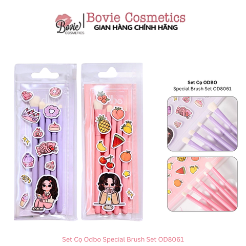 Set Cọ Trang Điểm 5 Cây Kèm Túi Đựng Odbo Special Brush Set OD8061