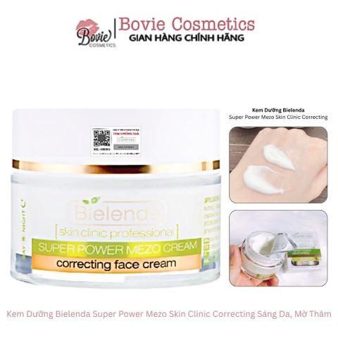 Kem Dưỡng Bielenda Super Power Mezo Skin Clinic Correcting Sáng Da, Mờ Thâm
