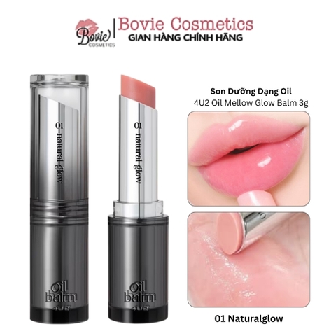 Son Thỏi 4U2 Mellow Oil Balm 3g Vỏ Đen