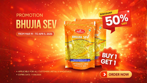 🔥 BUY 1 GET 1 FREE - SNACK HALDIRAM'S BHUJIA SEV 🔥