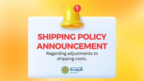SHIPPING POLICY ADJUSTMENT NOTICE
