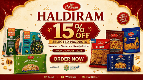 RAKHI SPECIAL – 15% OFF HALDIRAM