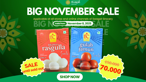 NOVEMBER SPECIAL PROMOTION - EXCLUSIVE DISCOUNTS ON INDIAN SWEETS AT SWAGAT GROCERY