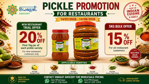 PICKLE PROMOTION ANNOUNCEMENT FOR RESTAURANTS