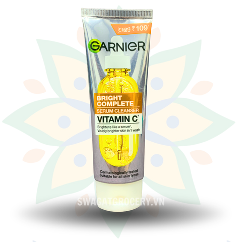 Sữa Rửa Mặt Tinh Chất Vitamin C Garnier Bright Complete Serum Cleanser Vitamin C 50g
