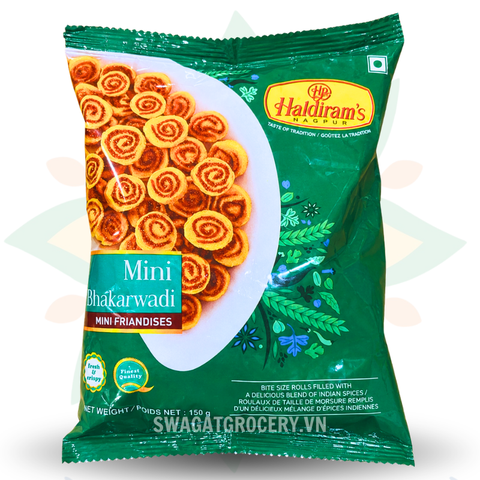Bánh snack HALDIRAM MINI BHAKARWADI 150GM