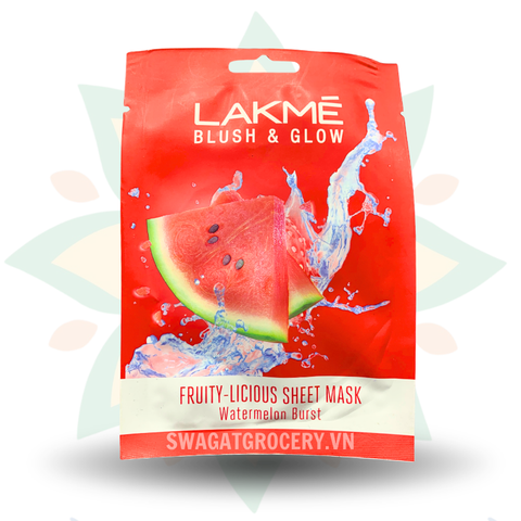 Mặt Nạ Dưa Hấu Lakme Blush & Glow Watermelon Sheet Mask 25ml