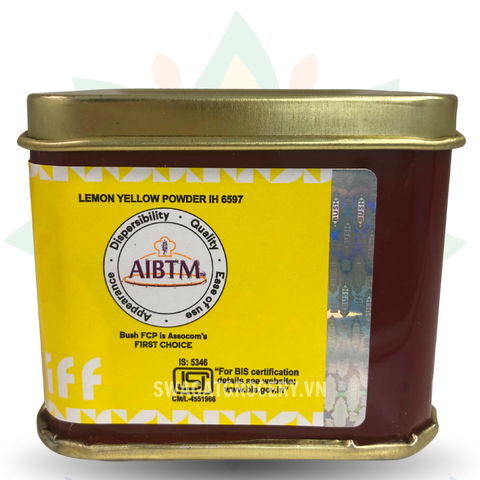Phẩm màu vàng chanh BUSH LEMON YELLOW POWDER 100GR