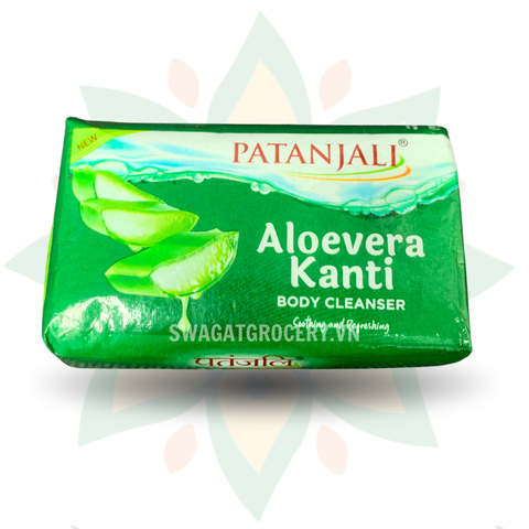 Xà Bông Nha Đam Patanjali Aloe Vera Kanti Body Cleanser Soap 75g
