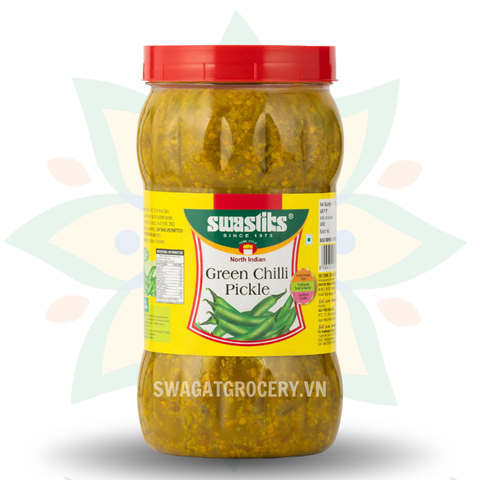 Sốt Ớt Xanh SWASTIKS GREEN CHILLI PICKLE 1KG