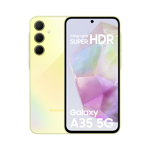 Điện thoại Samsung Galaxy A35 5G 8GB/128GB (Awesome Lemon) (SM-A356EZYDXXV)