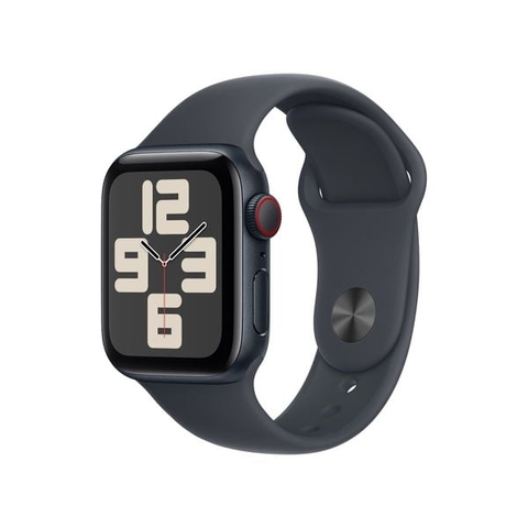 Đồng hồ Apple Watch SE 2024 GPS + Cellular 40mm Midnight (Vỏ Nhôm Dây Midnight Sport Band - M/L) (MXGD3SA/A)
