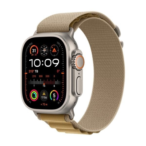 Đồng hồ Apple Watch Ultra 2 2024 GPS + Cellular 49mm Natural Titanium (Vỏ Thép Dây Tan Alpine Loop - M) (MX4F3VN/A)