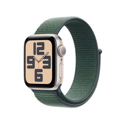 Đồng hồ Apple Watch SE 2024 GPS 40mm Starlight (Vỏ Nhôm Dây Lake Green Sport Loop) (MXEH3SA/A)