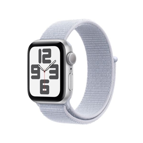 Đồng hồ Apple Watch SE 2024 GPS 40mm Silver (Vỏ Nhôm Dây Blue Cloud Sport Loop) (MXEE3SA/A)