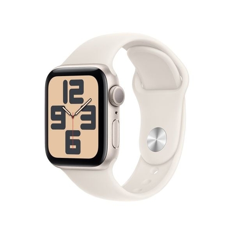 Đồng hồ Apple Watch SE 2024 GPS 44mm Starlight (Vỏ Nhôm Dây Starlight Sport Band - S/M) (MXEU3SA/A)