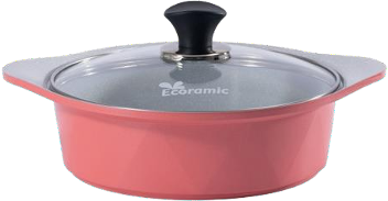 Nồi đá đáy từ 22cm Ecoramic ECSRIH-22(P)