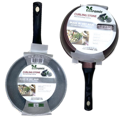 Chảo Đá Sâu Lòng Cao Cấp Ecoramic ECWKIH-ST20