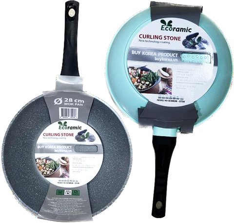 Chảo Đá Sâu Lòng Cao Cấp Ecoramic ECWKIH-ST28