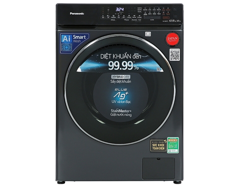 Máy giặt sấy Panasonic Inverter giặt 10.5 kg - sấy 6 kg NA-S056FR1BV