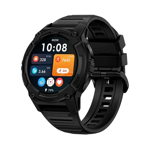 Đồng hồ Kospet Tank S2 GPS 33mm Bluetooth (Vỏ Nhựa Dây Silicon) - Đen