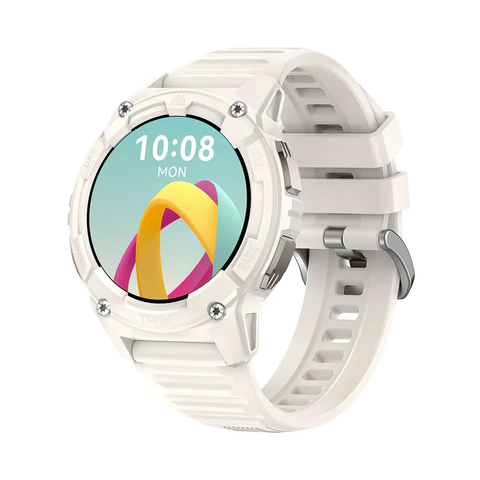 Đồng hồ Kospet TankS2 GPS 33mm Bluetooth (Vỏ Nhựa Dây Silicon) - Trắng