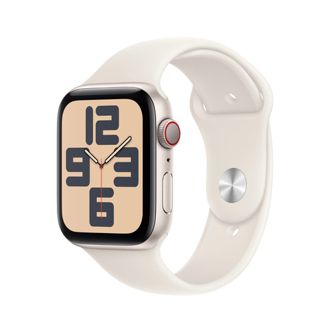 Đồng hồ Apple Watch SE 2024 GPS + Cellular 44mm Starlight (Vỏ Nhôm Dây Starlight Sport Band - M/L) (MXGU3SA/A)