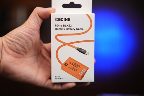 ZGCINE USB-C PD to BLK22 for Panasonic Lumix Dummy Battery Cable(braided wire)