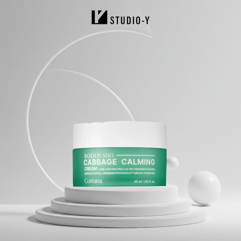 Kem Dưỡng Làm Dịu Da Coréana Rodin SHO Cabbage Calming Cream (45ml) – Phục Hồi & Dưỡng Ẩm Chuyên Sâu
