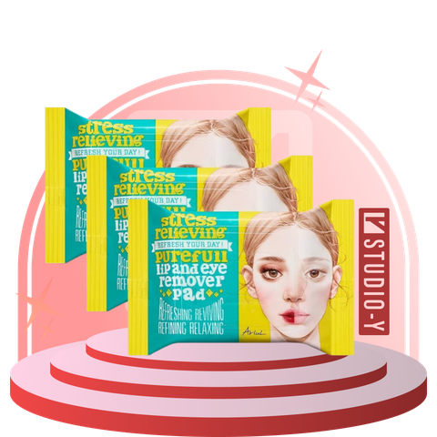 Miếng làm sạch ARIUL LIP & EYE REMOVER PAD (18g = 10 miếng)