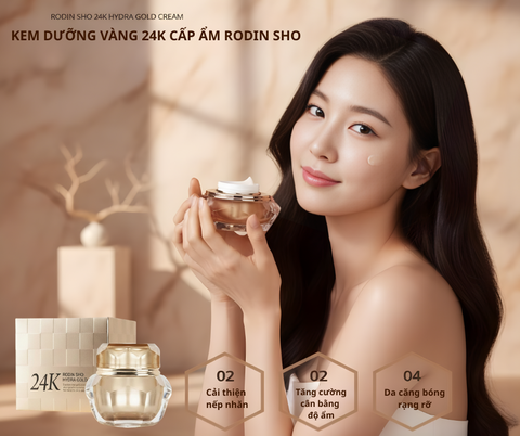Tinh Chất Vàng 24K Chống Lão Hoá Da SHO Radiance 24K Gold Essence
