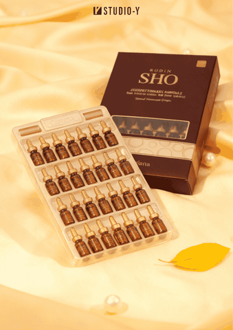 Tinh chất phục hồi trẻ hóa da hạn chế nếp nhăn Coreana Rodin SHO Recovery Timeless Ampoule