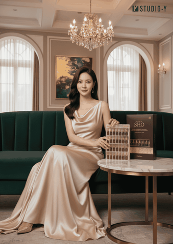 Tinh chất phục hồi trẻ hóa da hạn chế nếp nhăn Coreana Rodin SHO Recovery Timeless Ampoule