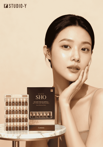 Tinh chất phục hồi trẻ hóa da hạn chế nếp nhăn Coreana Rodin SHO Recovery Timeless Ampoule