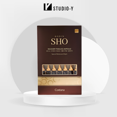 Tinh chất phục hồi trẻ hóa da hạn chế nếp nhăn Coreana Rodin SHO Recovery Timeless Ampoule